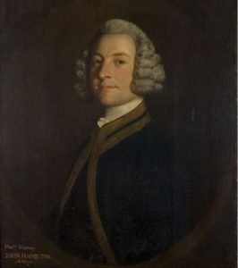 PORTRAIT OF CAPTAIN HAMILTON BY JOHN REYNOLDS